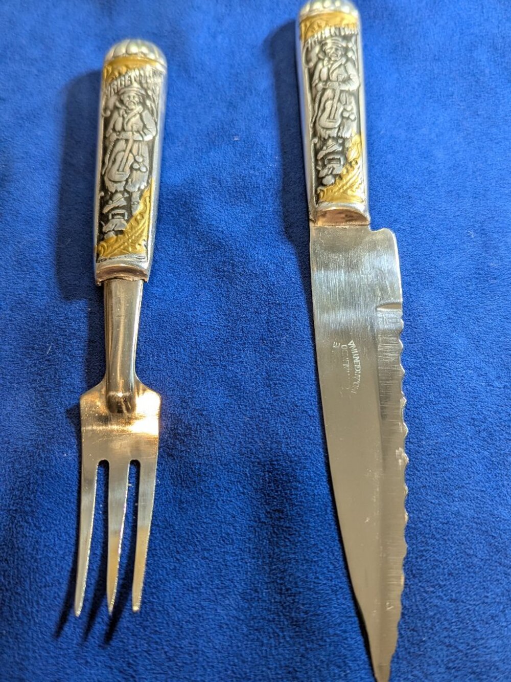 Authentic Argentine Knife and Fork set called Asado or Gaucho Set